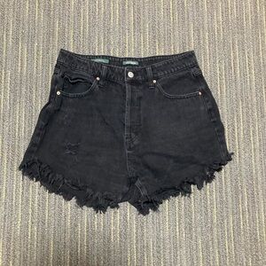 Wild Fable Black Frayed Jean Shorts